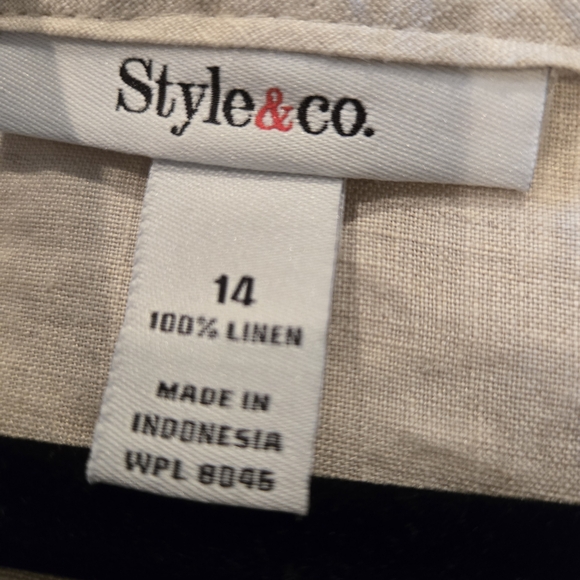 Style & Co. Cream Drawstring Utility Jacket - Picture 2 of 5